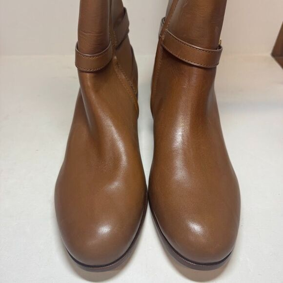 Ralph Lauren Womens 5.5 B Polo Tan Leather Knee High Riding Boots NIB IH1 - Picture 3 of 4